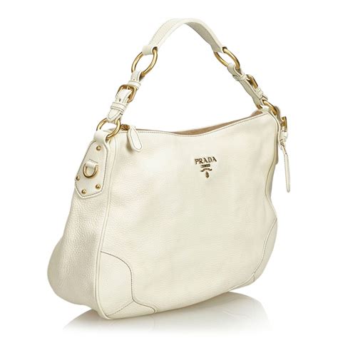 white prada purse|prada white leather purse.